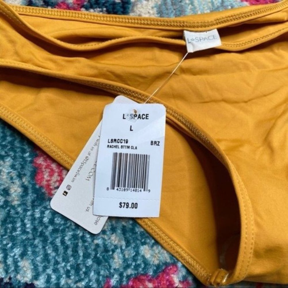 NWT l*space Rachel Bikini Bottom in Bronze - Picture 4 of 11